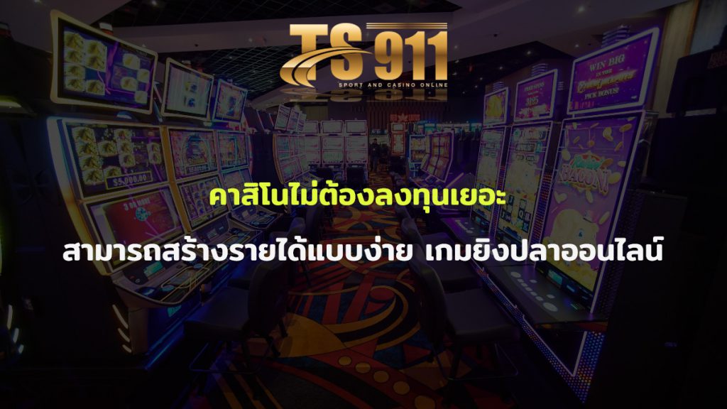 คาสิโนไม่ต้องลงทุนเยอะ สามารถสร้างรายได้แบบง่าย เกมยิงปลาออนไลน์